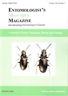 Entomologist's Monthly Magazine Vol. 160 Part 1 (2024)