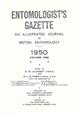 Entomologist's Gazette. Vol. 1 (1950), Title page and Index