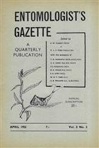 Entomologist's Gazette. Vol. 3, Part 2 (1952)