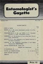 Entomologist's Gazette. Vol. 4, Part 1 (1953)