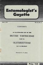 Entomologist's Gazette. Vol. 10, Part 2 (1959)