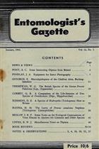 Entomologist's Gazette. Vol. 12, Part 1 (1961)