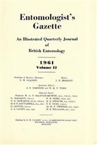 Entomologist's Gazette. Vol. 12 (1961), Title page