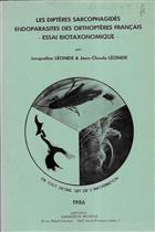 Les Diptères Sarcophagidés Endoparasites des Orthoptères Français Essai Biotaxonomique