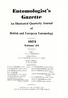 Entomologist's Gazette. Vol. 24 (1973), Title page and Index