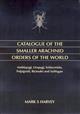 Catalogue of the Smaller Arachnid Orders of the World: Amblypygi, Uropygi, Schizomida, Palpigradi, Ricinulei and Solifugae