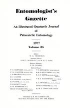Entomologist's Gazette. Vol. 28 (1977), Index