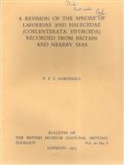 A Revision of the Species of Lafoeidae and Haleciidae (Coelenterata: Hydroida) Recorded from Britain and Nearby Seas