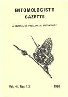 Entomologist's Gazette. Vol. 41, Parts 1+2 (1990)