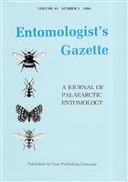 Entomologist's Gazette. Vol. 45, Part 1 (1994)