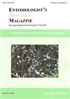 Entomologist's Monthly Magazine Vol. 160 Issue 2 (2024)