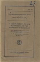 A Contribution to our Knowledge of the Syrphidae of Colorado