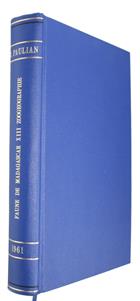 La Zoogéographie de Madagascar et des Iles Voisines (Faune de Madagascar 13)