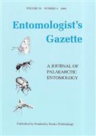 Entomologist's Gazette. Vol. 59, Part 4 (2008)