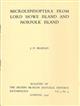 Records and descriptions of Microlepidoptera from Lord Howe Island and Norfolk Island collected by the British Museum (Natural History) Rennell Island expedition, 1953