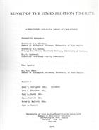 Report of the 1974 Expedition to Crete (A Preliminary Biological Survey of Lake Kourna)