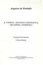A Família Aeglidae (Crustacea, decapoda, Anomura)