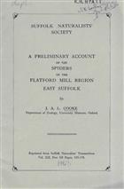 A Preliminary Account of the Spiders of the Flatford Mill Region, East Suffolk