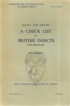 A Check List of British Insects. Part 2: Lepidoptera (Handbooks for the Identification of British Insects 11/2)