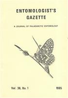 Entomologist's Gazette. Vol. 36 (1985): Complete w/o Index