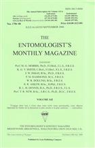 Entomologist's Monthly Magazine Vol. 142 Part 3 (2006)