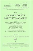 Entomologist's Monthly Magazine Vol. 142 Part 4  (2006)