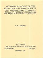  An Index-Catalogue of the Genus-Group Names of Oriental and Australasian Tachinidae (Diptera) and their Type-Species