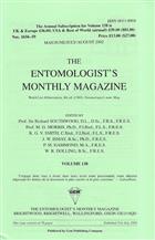 Entomologist's Monthly Magazine Vol. 138 Part 2 (2002)