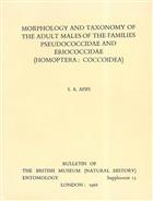 Morphology and taxonomy of the adult males of the families Pseudococcidae and Eriococcidae (Homoptera: Coccoidea)