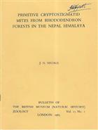 BZ 13/01: Primitive Cryptostigmatid Mites from Rhododendron Forests in the Nepal Himalaya