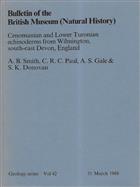 Cenomanian and Lower Turonian echinoderms from Wilmington, south-east Devon, England