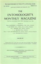 Entomologist's Monthly Magazine Vol. 107 Part 1 (1971)