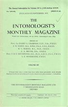 Entomologist's Monthly Magazine Vol. 107 Part 3 (1971)
