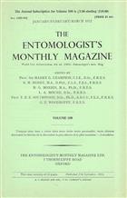 Entomologist's Monthly Magazine Vol. 108 Part 1 (1972)