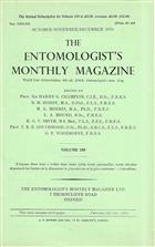 Entomologist's Monthly Magazine Vol. 109 Part 4 (1973)
