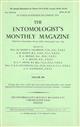 Entomologist's Monthly Magazine Vol. 109 Part 4 (1973)