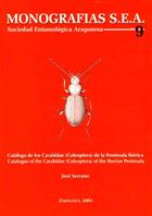 Catalogue of the Carabidae (Coleoptera) of the Iberian Peninsula Catalogo de los Carabidae (Coleoptera) de la Peninsula Iberica