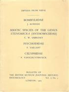 Diptera from Nepal. Bombylidae; Asiatic species of the genus Stenomicra (Anthomyzidae); Psychodidae; Celyphidae