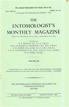Entomologist's Monthly Magazine Vol. 102 Part 4 (1966)