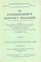 Entomologist's Monthly Magazine Vol. 104 Part 1 (1968)
