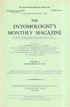 Entomologist's Monthly Magazine Vol. 100 Part 1 (1964)