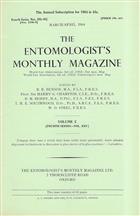 Entomologist's Monthly Magazine Vol. 100 Part 2 (1964)