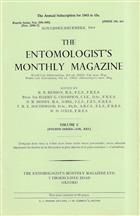 Entomologist's Monthly Magazine Vol. 100 Part 6 (1964)