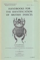 Coleoptera. Scarabaeoidea (Lucanidae, Trogidae, Geotrupidae, Scarabaeidae) (Handbooks for the Identification of British Insects 5/11)