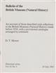 An Account of those described Rock Collections in the British Museum (Natural History) made before 1918 with a provisional Catalogue arranged by Continent