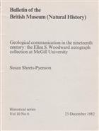 Geological Communication in the Nineteenth Century: The Ellen S. Woodward Autograph Collection at McGill University