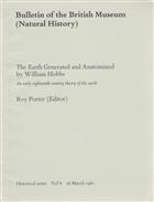 The Earth Generated and Anatomized by William Hobbs: an early eighteenth century theory of the earth