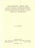 Gall-forming Thrips and Allied Species (Thysanoptera: Phlaeothripinae) from Acacia Trees in Australia