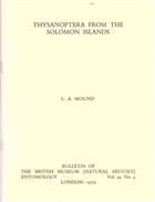 Thysanoptera from the Solomon Islands