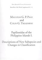 Butterflies of the World 17bis (Supplement 8): Papilionidae of the Philippine Islands I. Descriptions of New Subspecies and Changes in Classification